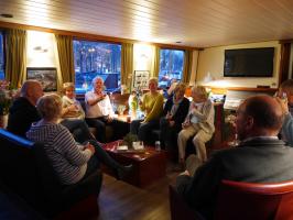 Onboard barge Fiep in Amsterdam